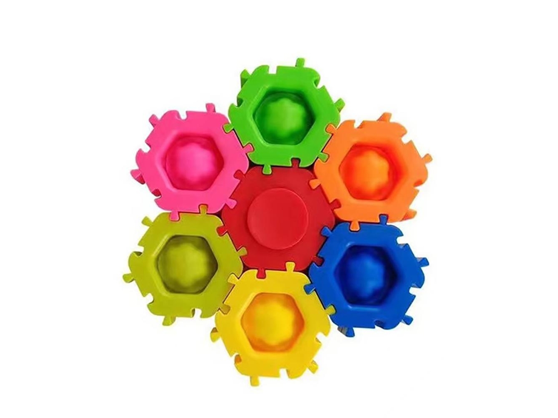 Walshlxq brinquedo Educativo de Blocos de Bolhas de Silicone Premíveis para Crianças e Adultos, Anti estresse e Necessidades Especiais