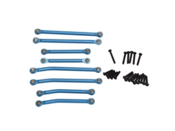 Kit De Vínculo De Bastão Rc Em Liga De Alumínio Com Alta Folga Para Carro Rc Traxxas 1/18 Trx4m Azul