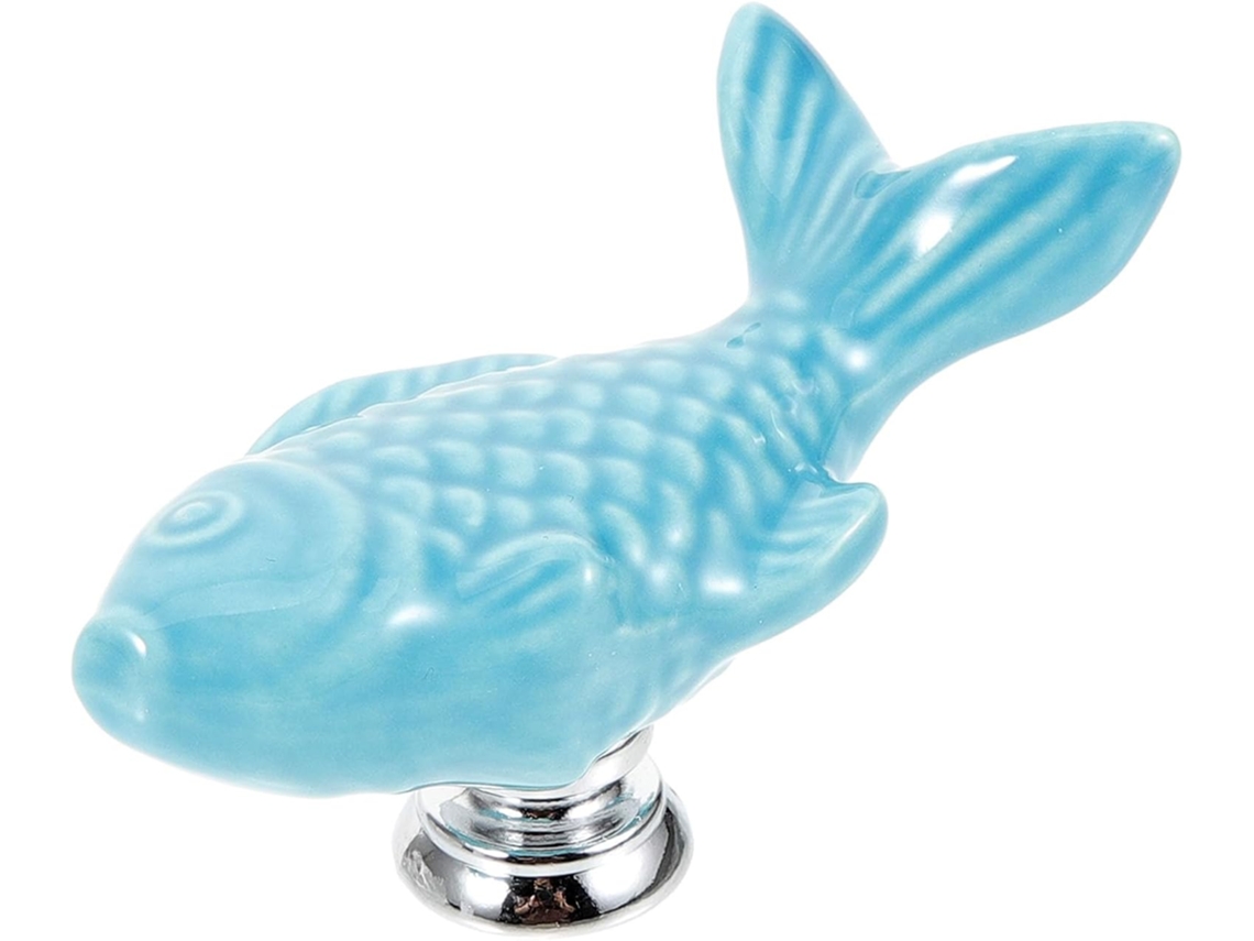 Puxador De Cerâmica Galpada Em Formato Peixe, Fácil De Instalar, Para Gavetas E Armários De Cozinha