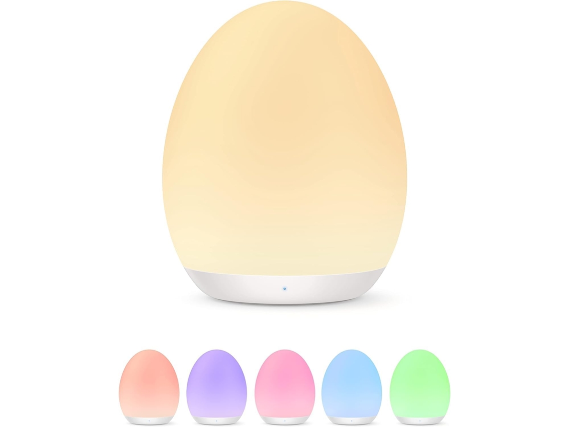 Luz noturna infantil para bebês com 7 modos de iluminação. Cores E