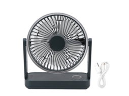 Ventilador De Mesa (4 Velocidades, Baixo Ruído, Recarregável Com 5000mah)