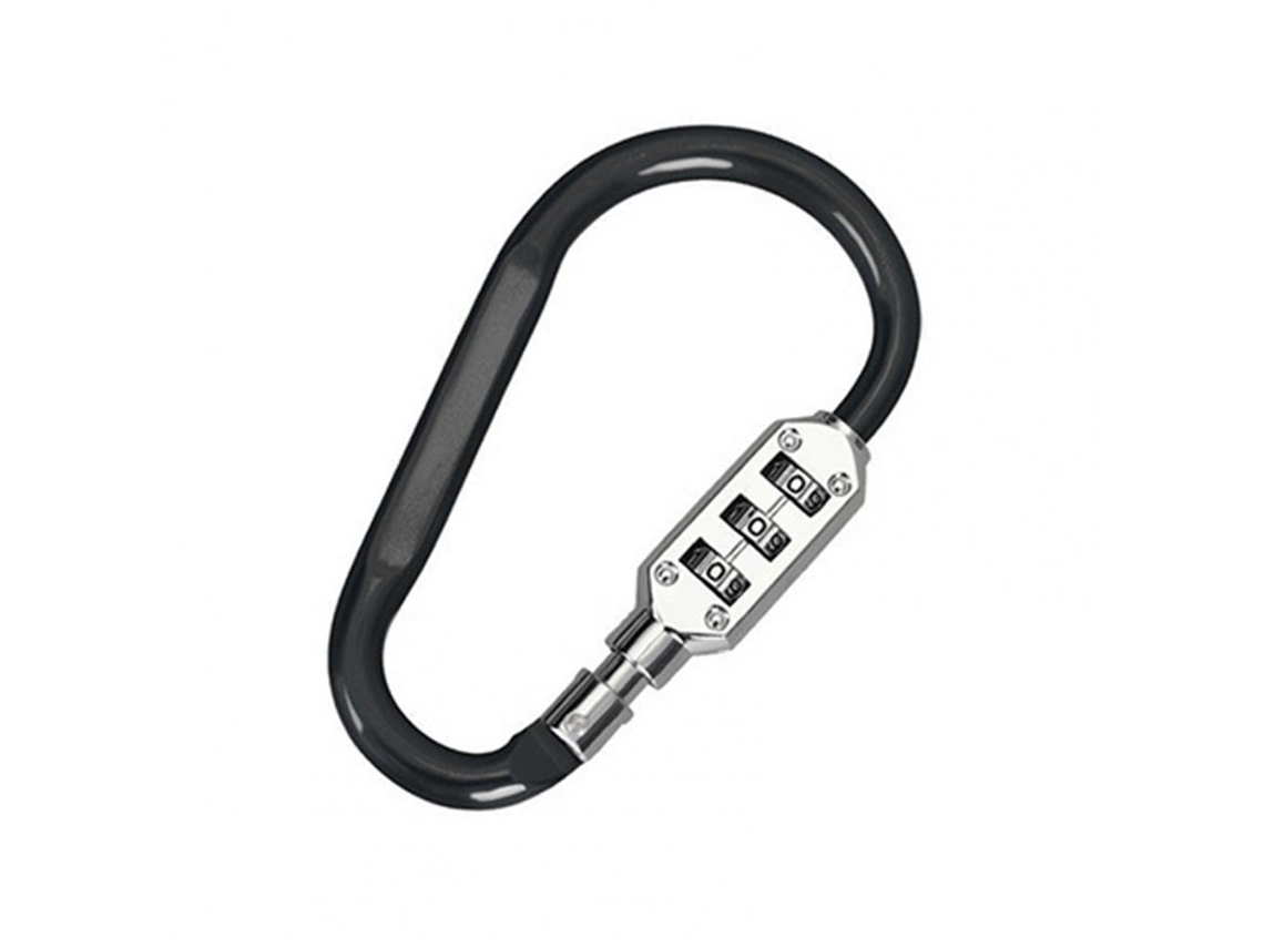 Mosquetão Antifurto Para Bicicleta Com Senha, Em Liga De Alumínio, Para Caminhadas, Mochilas E Bagagens. Cadeado De Segurança Com Aquaforge