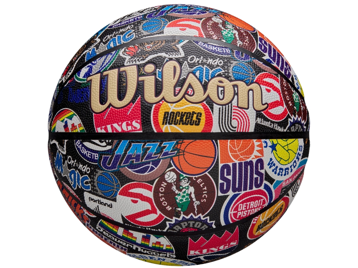 Bola NBA All Team Retro Wz4028501xb, Unissex, Bolas de Basquete Wilson (Multicolor 7 Eu)