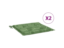 Chair Cushion, Chair Cushions Vidaxl Verde Tecido (50 X 50 X 4 Cm)