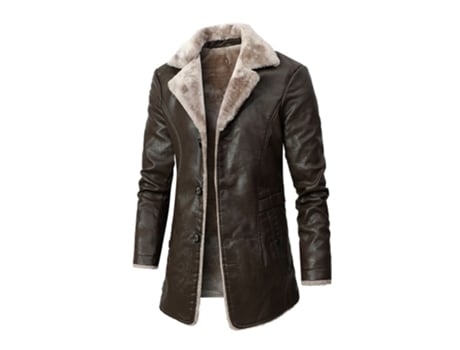Jaqueta Vintage Masculina Gigikill Longa Faux Gola (xl)