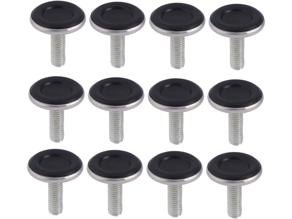 Vaguelly Conjunto De 12 Pés Niveladores Ajustáveis Para Móveis, Resistentes À Corrosão, Para Mesas E Cadeiras, Ferro