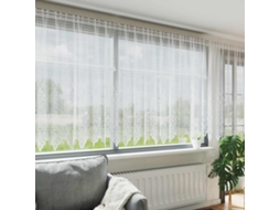Vidaxl Cortina De Renda Branco 160 X 500 Cm Poliéster