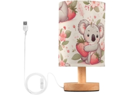 Luminária De Mesa Mnsruu Para Quarto, Sala De Estar E Cabeceira Com Portas Carregamento Usb