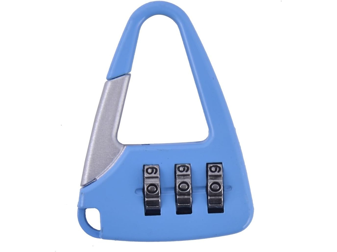 Cadeado Para Mala Aexit Com Combinação De 3 Dígitos, Código Azul, 922l140