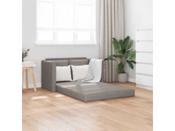 Vidaxl Sofá-cama Sem Pés 112x174x55 Cm Tecido Cinza-acastanhado
