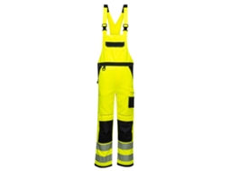 Macacão De Alta Visibilidade Pw3 - Segurança E Conforto Amarelo Preto / Xxl