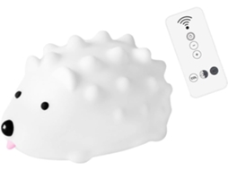 Luminária Noturna Decorativa Em Silicone Branco Formato De Ouriço