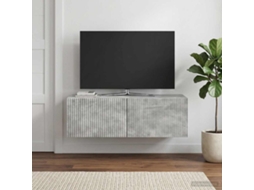 Vidaxl Gabinete De Tv De Parede 98 X 41 X 30 Cm Cinzento Cimento
