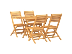 Garden Dining Set, Garden Dining Sets Vidaxl Marrom Madeira (n/a)