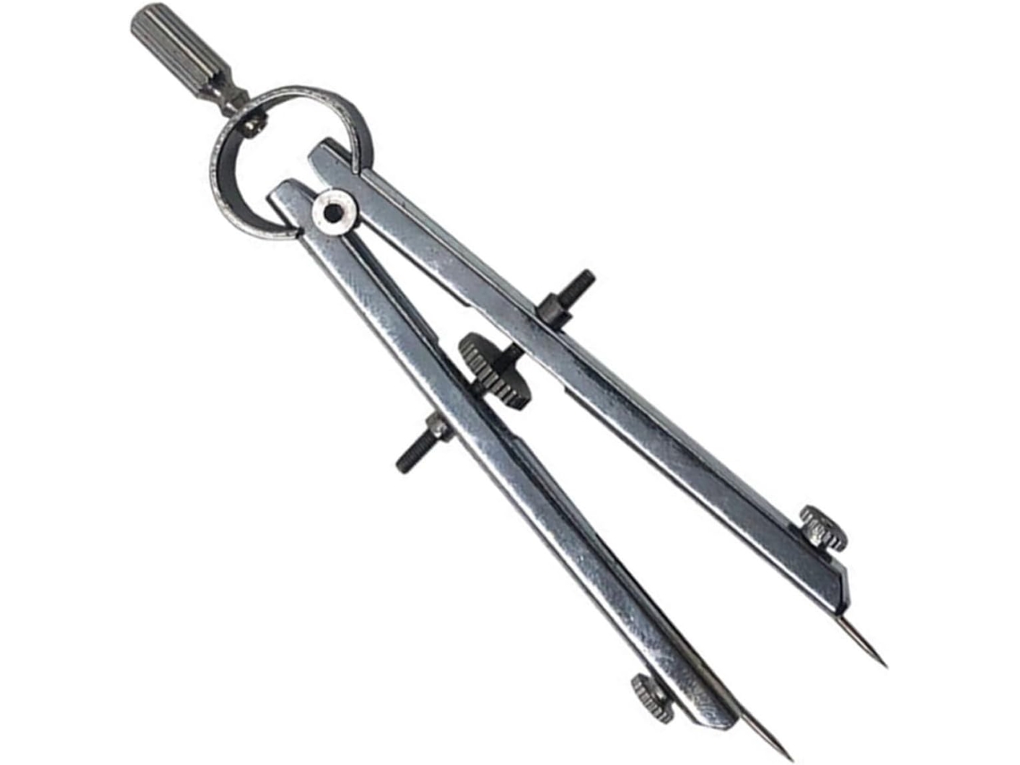 Compasso De Precisão Em Metal Para Desenho Círculos, Durável E Com