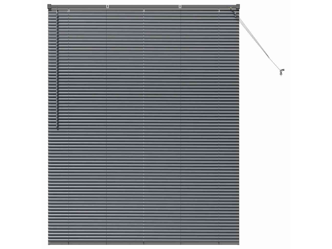 Conjunto 1 Persianas Venecianas Vidaxl Cinzento Alumínio (175 X 150 Cm)