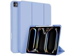 Capa Para Ipad Pro 10.5 Polegadas Com Ranhura Para Caneta Em 3 Dobras Azul Gelo