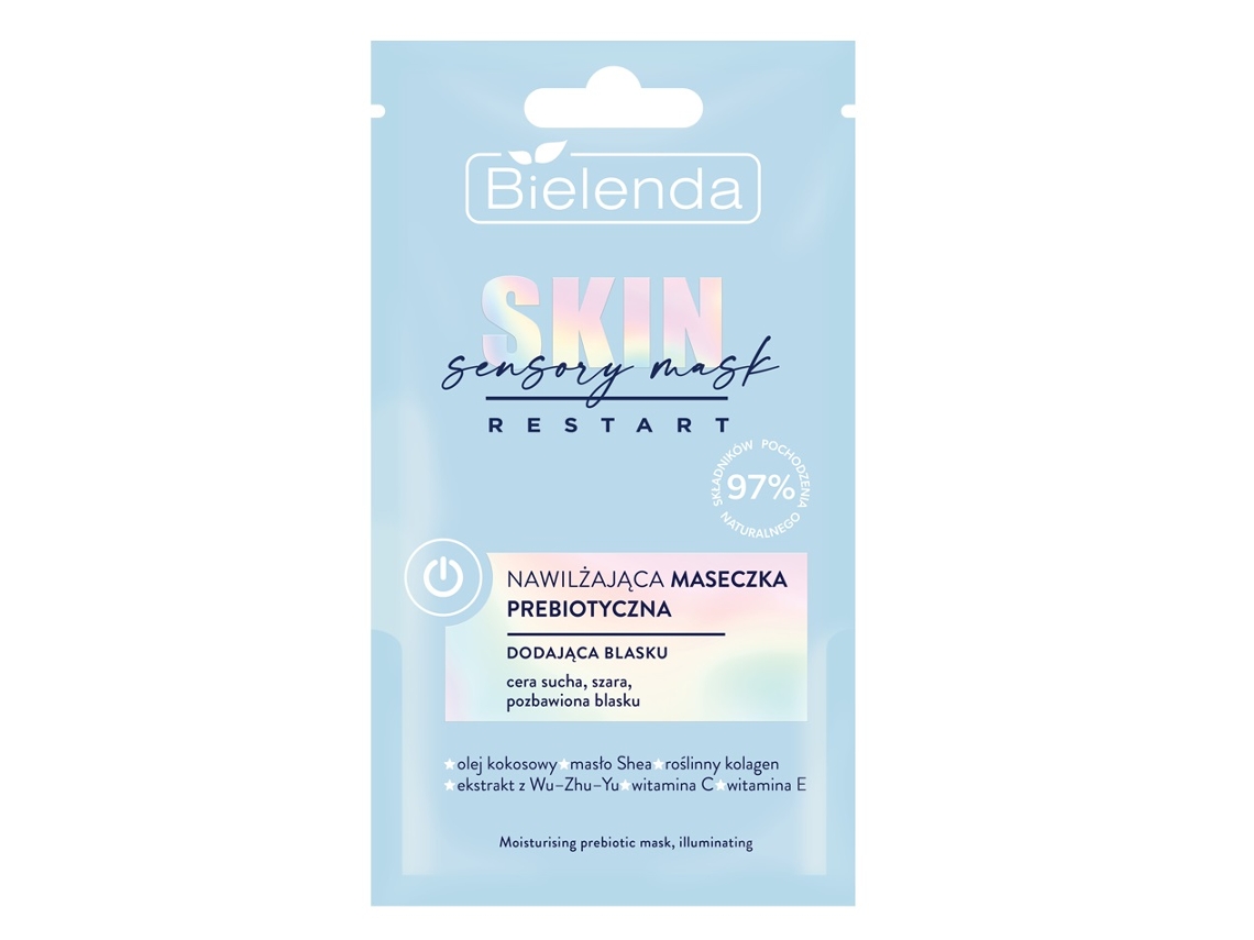 Máscara facial com hidratação prebiótica 8g Bielenda
