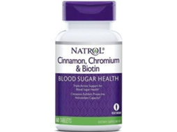 Chá NATROL Canela Cromo & Biotina (60 tabletes)