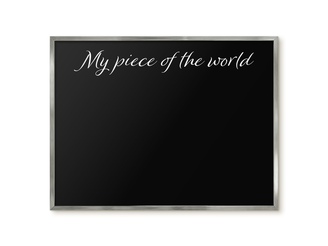 Quadro de parede magnético "Meu pedaço do mundo" para escritório Espelharte (80x60 cm)
