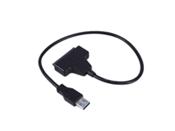 Cabo adaptador de alimentação USB 3.0 para SATA de 22 pinos para HDD e SSD de 2,5 polegadas, dourado