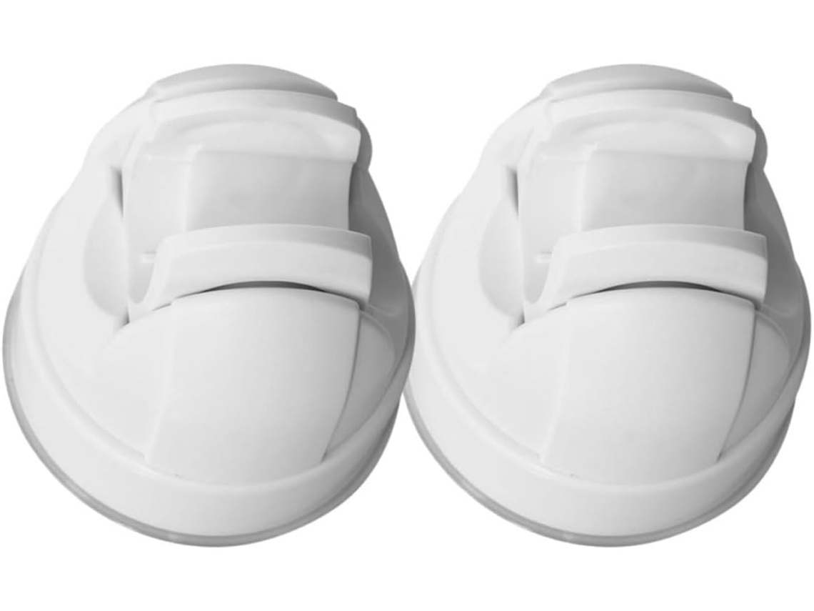 Suporte de parede para chuveiro Angooily, conjunto de 2 peças, em ABS resistente, sem necessidade de furar, com tampa