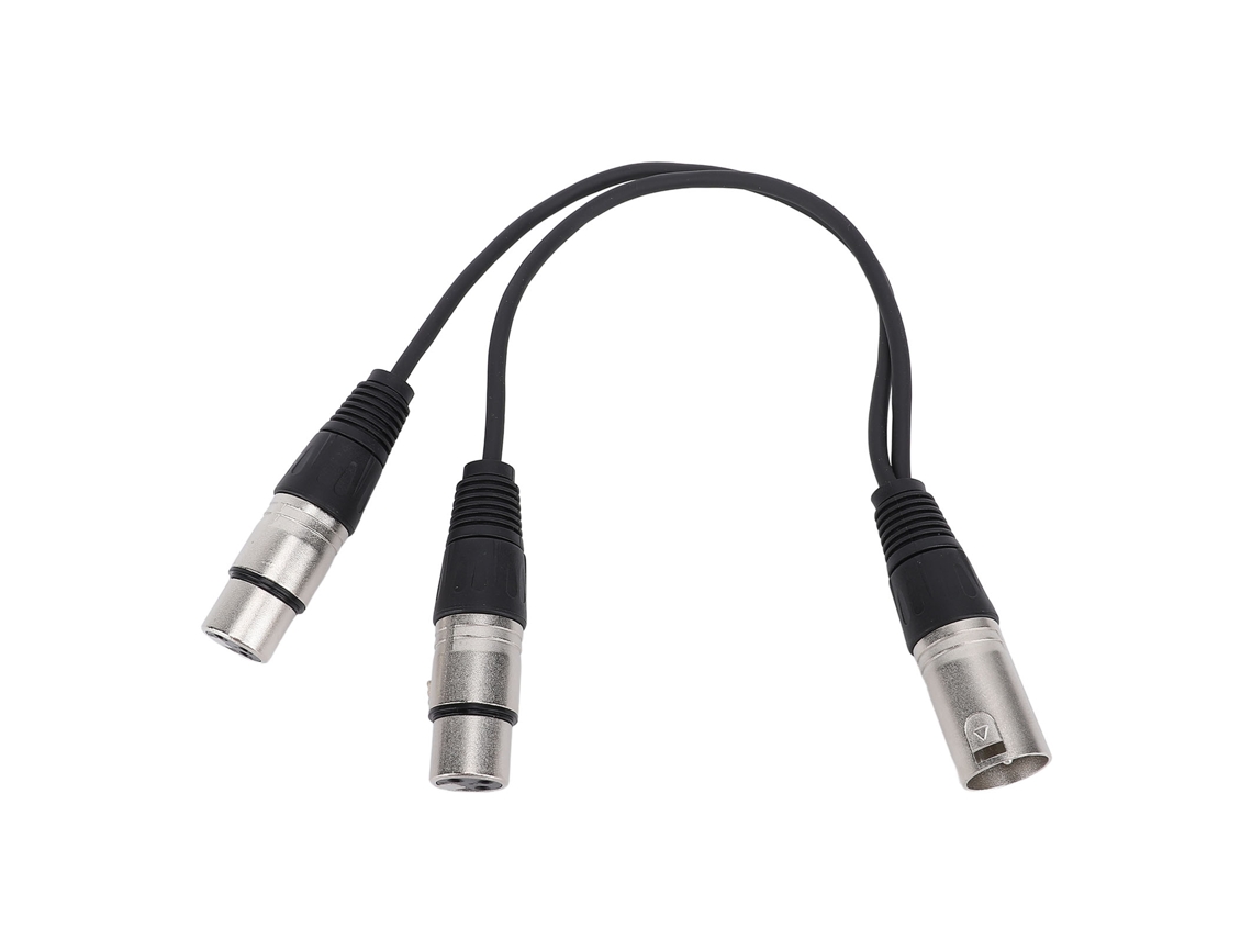 Cabo divisor XLR em Y, microfone, sinal balanceado, 3 pinos EOOCOO