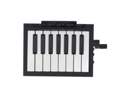 Primerox calendário Piano 2025 Tocável com Manivela Bluetooth 52 Peças Musicais Volume Ajustável Usb Recarregável Preto