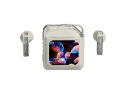 Fones De Ouvido Bluetooth Com Tela Sensível Ao Toque Led Colorida, Cancelamento De Ruído Ativo, Sem Fio, Inteligente, Anc Ly Ebike