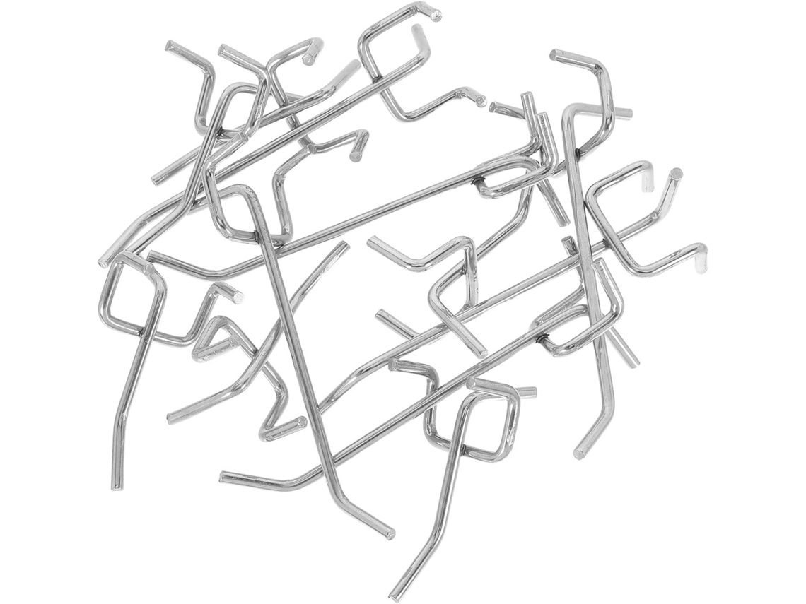 Kit De 12 Ganchos De Aço Reforçado Para Painel Perfurado, Com Design De Tripé Antiderrapante, Ideais Para Pendurar