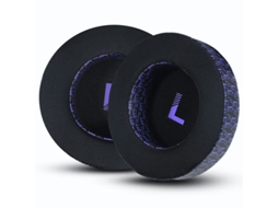 Almofada para auscultadores AKG K701, espuma macia, seda gelada, preto e roxo | XIAOMOYU