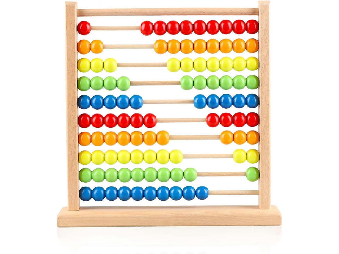 Jogos De Matemática Com Ábaco De Madeira E 100 Miçangas Para Crianças Olysi Shop