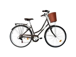 Bicicleta Adulto com Cesto Amsterdam Roda 28'' 6V Preta BERG 1 un