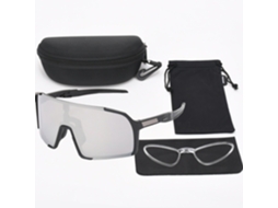 Óculos De Sol Desportivos Unissexo,proteção Uv Para Ciclismo,softbol,voleibolcaminhadas Lente Cinza Hexinyigjly