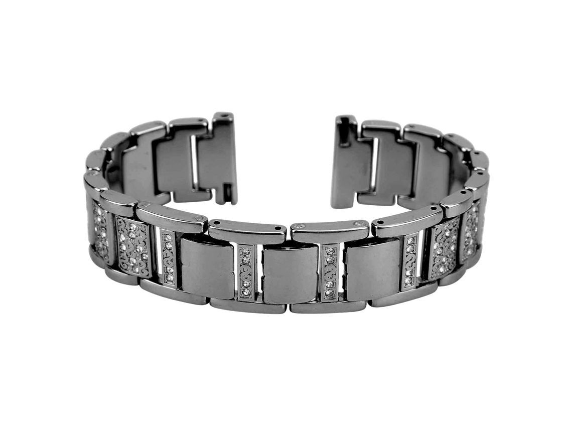 Cinto De Relógio Inteligente Brilhante 22mm Para Samsung Gear S3/gear2 R380/neo R381/live R382 Preto