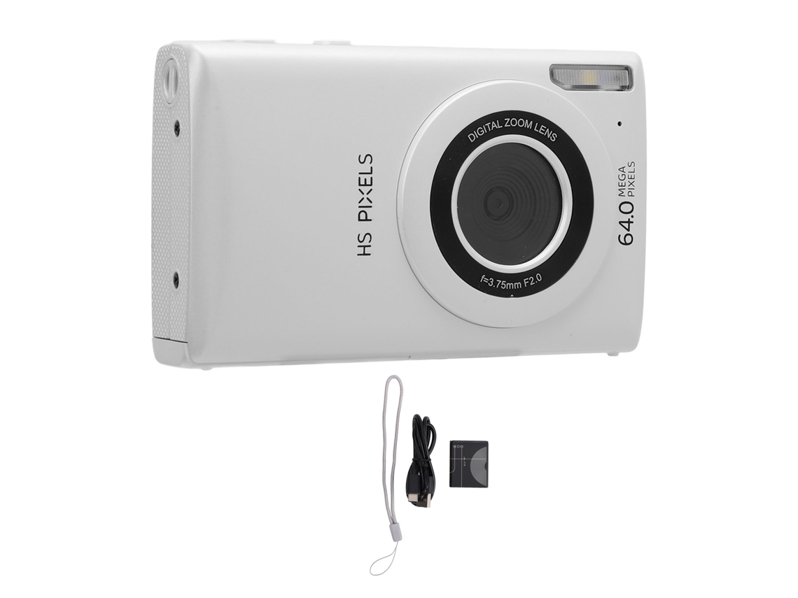 Raum-câmera Digital 4k 64mp Com Zoom Digital 18x, Compacta Para Vlogging E Viagens, Ideal Para Crianças E Adolescentes