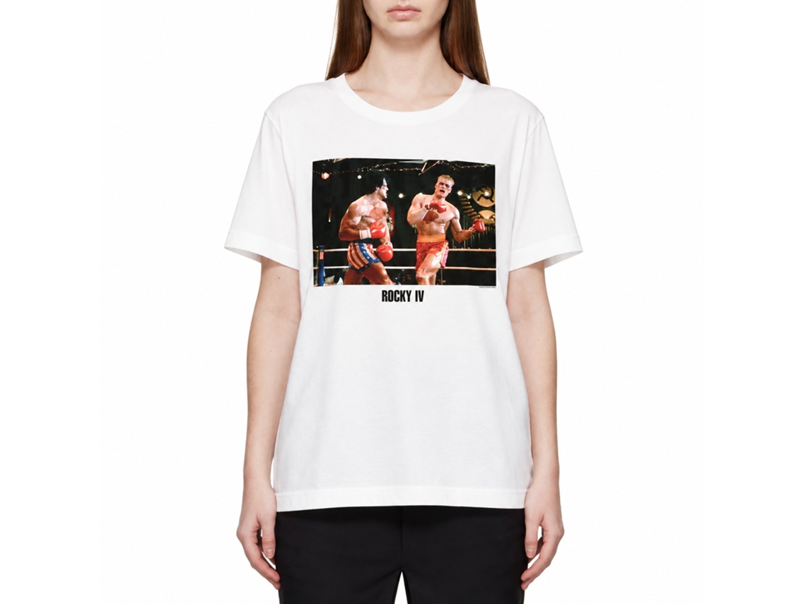 Rockinstone Rocky Movie Knock Out White Adult T-shirt Size:xxxl