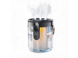 Humidificador E Difusor De Aromas Recarregável Henten Home Ajuste De Três Jatos Preto