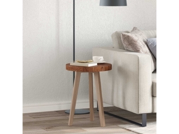 Vidaxl Tampo De Mesa Ø 40 X 4 Cm Redondo Madeira De Carvalho Sólido