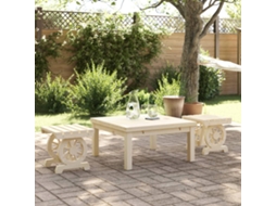 Vidaxl Apoios De Pés Para Jardim 2 Pcs Madeira De Abeto Maciça