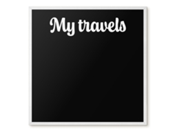 Magnetic Board My Travels For The Living Room Espelharte (50x50 Cm)