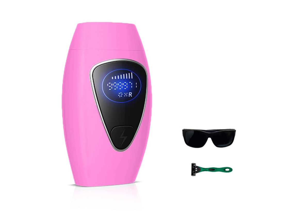 Depilador a laser IPL com 990.000 flashes para remoção permanente e indolor BRILVIBERA (rosa)