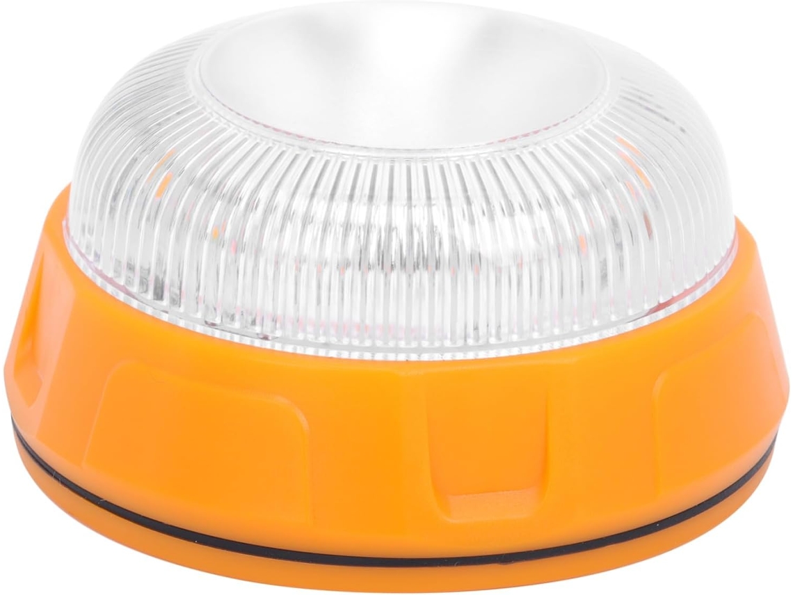 Luz De Emergência Led Amarela Amosfun Para Veículos E Equipamentos Construção, Alto Brilho, Intermitente, Abs, Para Ruas
