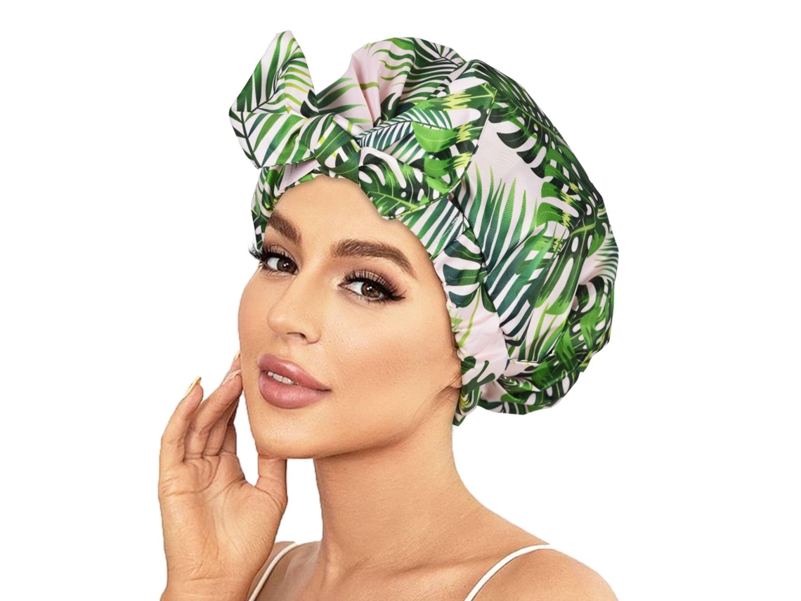 Toucas De Banho De Luxo Para Mulheres, Reutilizáveis ​​e Impermeáveis, Com Laço Ajustável.