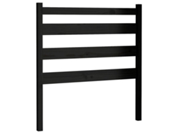 Bed Headboard, Bed Headboards Vidaxl Preto Madeira De Pinho (96 X 100 Cm)