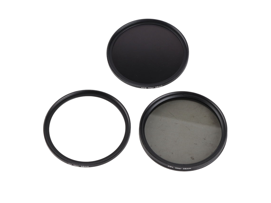 2026 set de Filtros para Cámara 3 En 1: Uv, Cpl Y Nd para Lentes Dslr