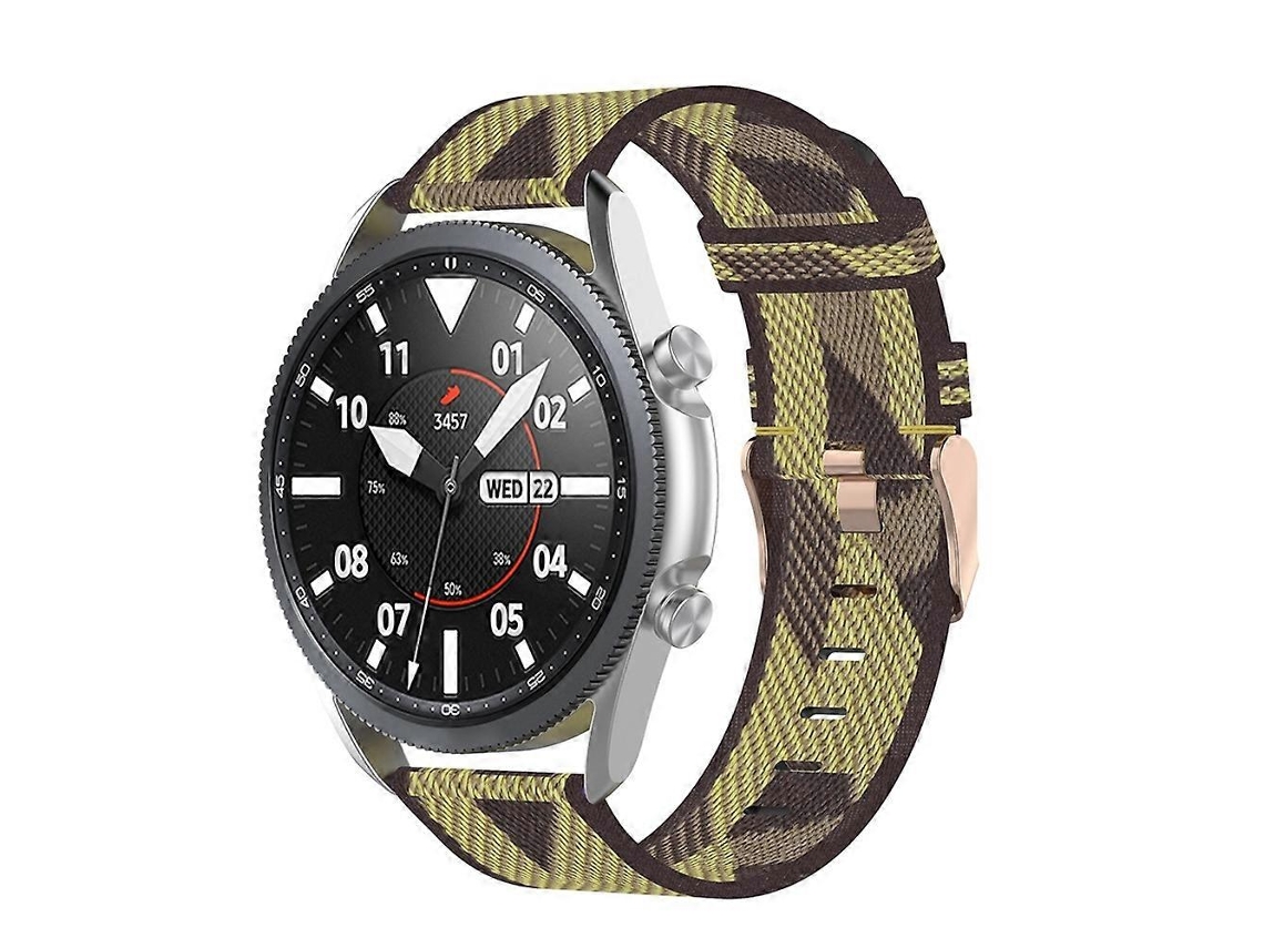 Pulseira De Nylon Trançado Para Galaxy Watch 3 De 45 Mm, Tamanho Único De 22 Mm.