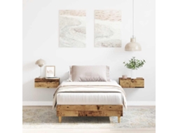 Vidaxl Estrutura De Cama Sem Colchão 75x190 Cm Madeira Velha