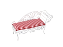 Cama Miniatura Para Casa De Boneca 1:12 Ferro Quarto Miniatura Branco Móvel De Ferro Para Casa De Boneca