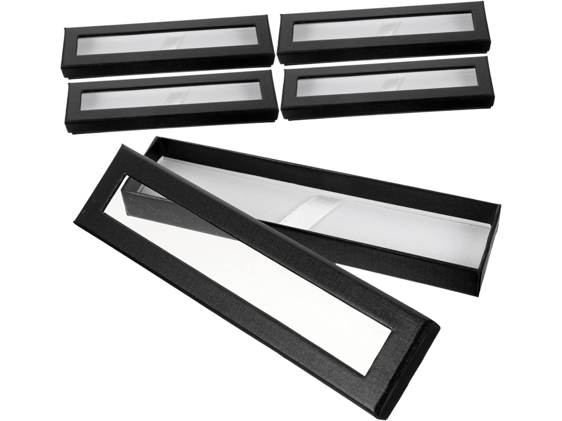 Estojo Para Canetas Nuobesty Com Janela, 5 Peças, Caixa De Papel Para Canetas-tinteiro, Estojo Para Canetas